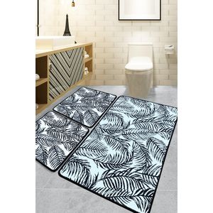 Frond Multicolor Bathmat Set (3 Pieces)