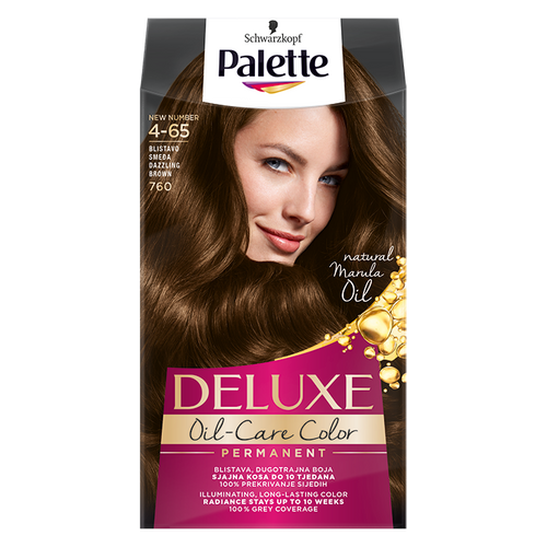 PALETTE DELUXE boja za kosu 4-65 (760) Blistavo smeđa slika 1