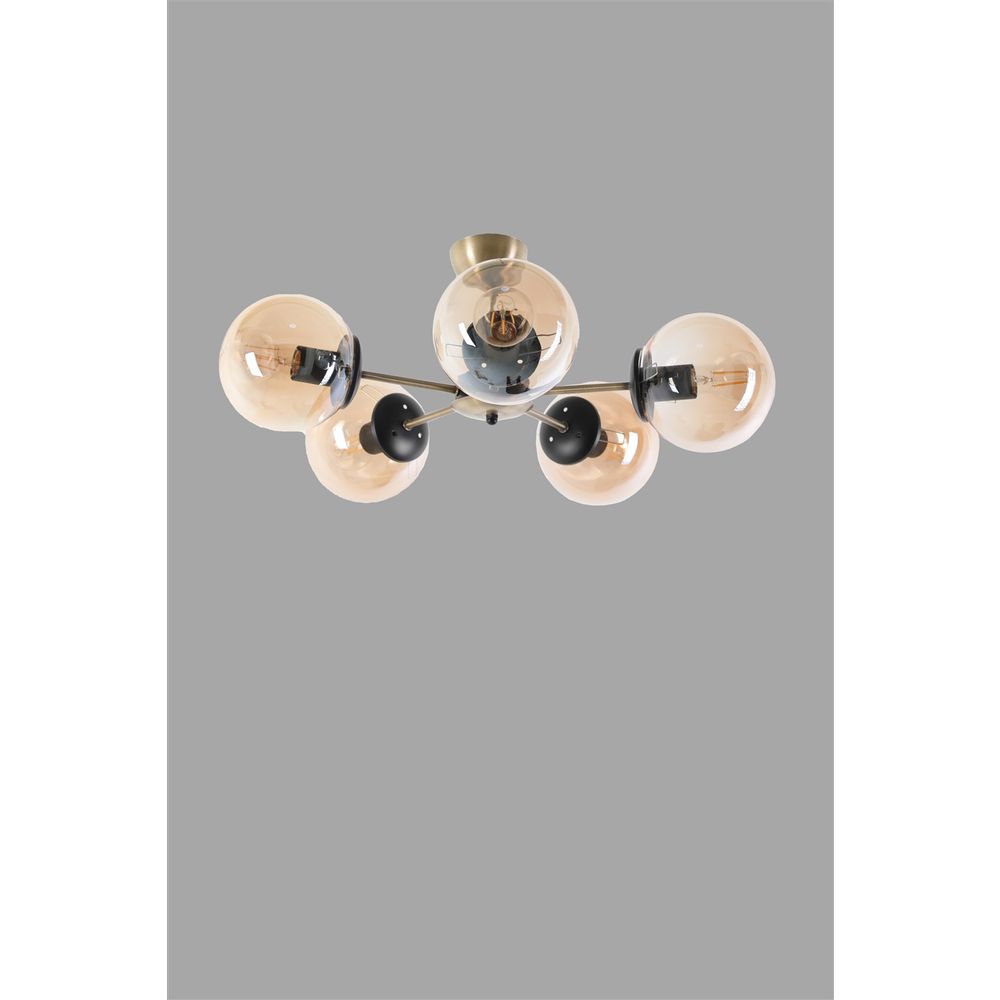 Venüs 5 Li Bal Camlı Avize - Copper Chandelier slika 3