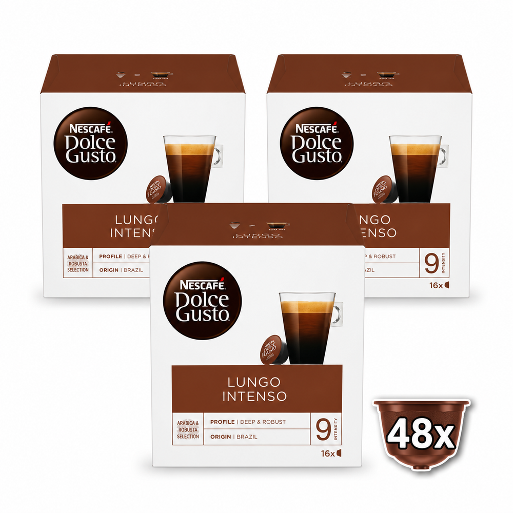 Nescafe dolce gusto kapsule Lungo Intenso 3x144g, 48 kapsula XXL slika 1