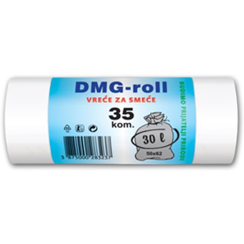 DMG-Vrecice za smece 30L, 50x62cm, 35/1 bijele slika 1