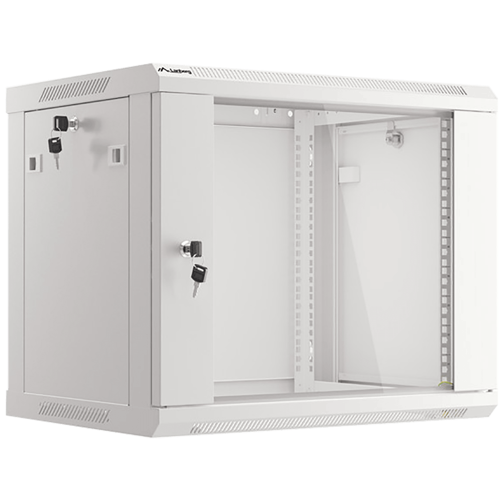 Lanberg Rack Ormar, 600 / 507 / 450 mm - RACK CABINET 9U, 19", Gray slika 1