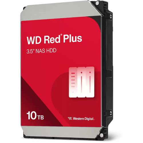 WD 10TB 3.5 inča SATA III 256MB 7.200rpm WD101EFBX Red Plus hard disk slika 1