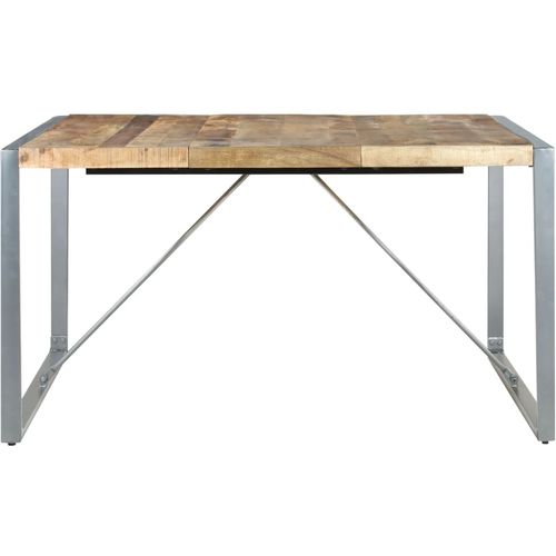 Blagovaonski stol 140 x 140 x 75 cm od grubog drva manga slika 10