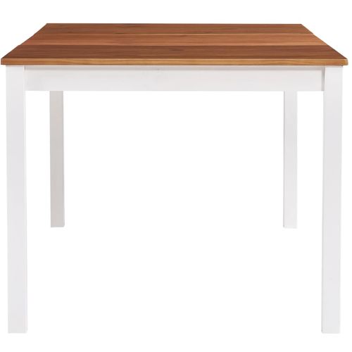 Blagavaonski stol bijelo-smeđi 180 x 90 x 73 cm od borovine slika 27