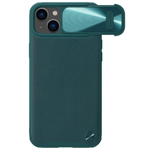 Maska Nillkin CamShield Leather S za iPhone 14 6.1 zelena slika 1