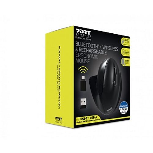 PORT Mouse BT+WiFi (900706-BT) Ergonomic Rechargeable slika 9