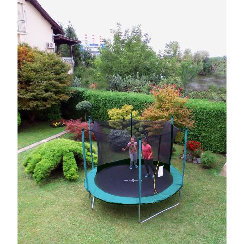 Legoni Trampolin Fun sa zaštitnom mrežom, zeleni, 366 cm slika 3