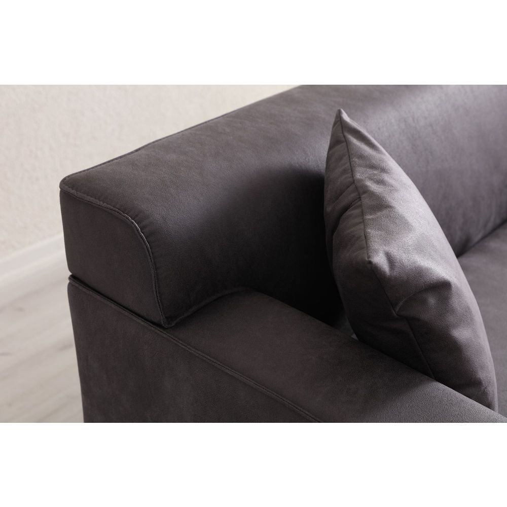 Sofa za 3 osobe New Petra - boja: antracit slika 5