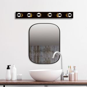 Zidna lampa Mirro 12235 u crno-zlatnoj boji