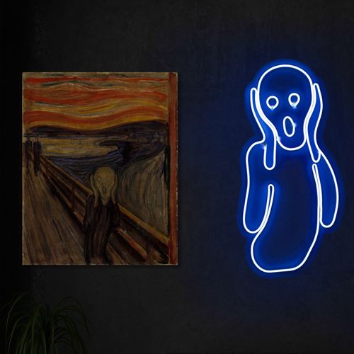 Wallity Ukrasna plastična LED rasvjeta, Scream - Blue slika 9