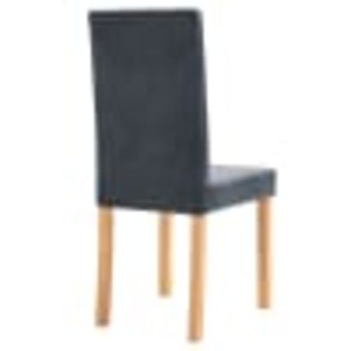 Blagovaonske stolice od umjetne brušene kože 4 kom sive slika 21