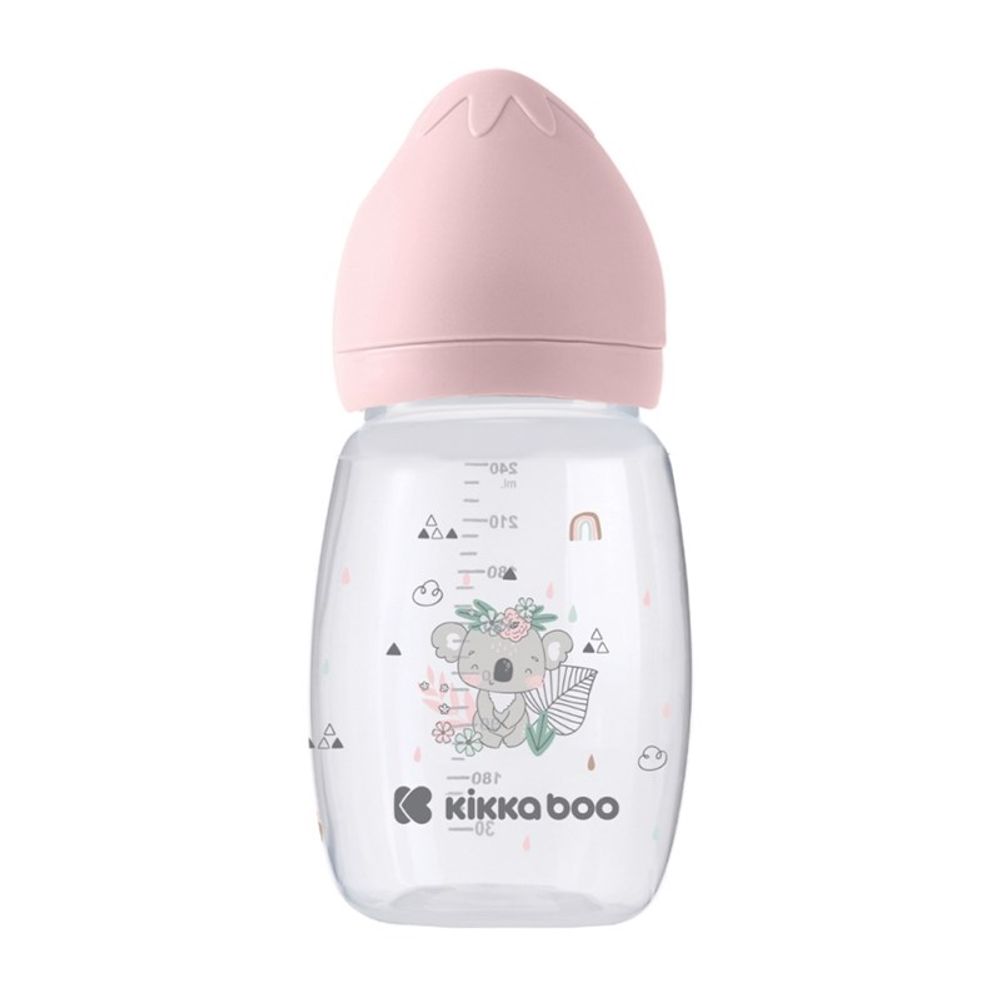 Kikka Boo Plastična flašica Savanna 260ml 3m+ Pink slika 1
