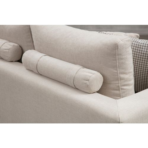 Line With Side Table - Bež Bež Sofa sa 4 Sedišta slika 4