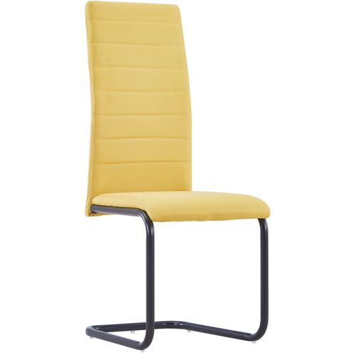 Konzolne blagovaonske stolice od tkanine 6 kom žute slika 19