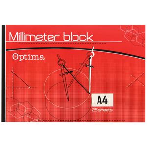 Blok milimetarski A4 OPTIMA 25l