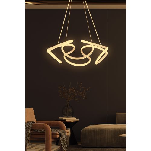 Scorpii White-Yellow Light White Chandelier slika 2