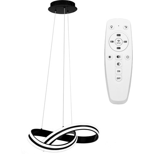 TOOLIGHT Moderna LED stropna svjetiljka + pilot App817-CP crna slika 1