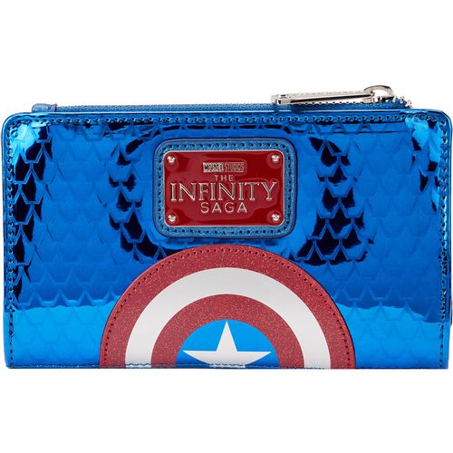 Loungefly Marvel Captain America metallic wallet slika 1