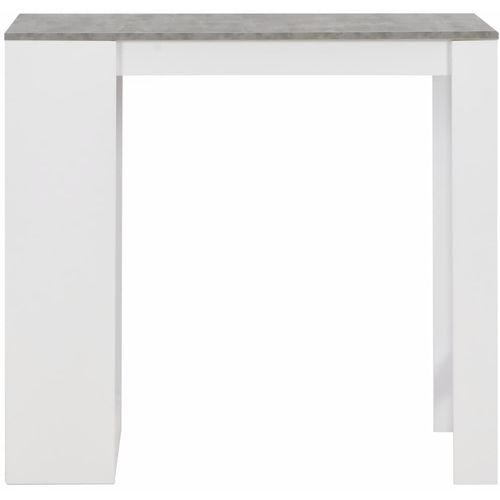 Barski stol s policom bijeli 110 x 50 x 103 cm slika 19
