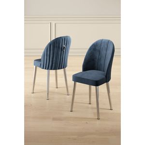 Mara - Set Stolica u Antracitnoj i Hrom Boji (4 Komada)