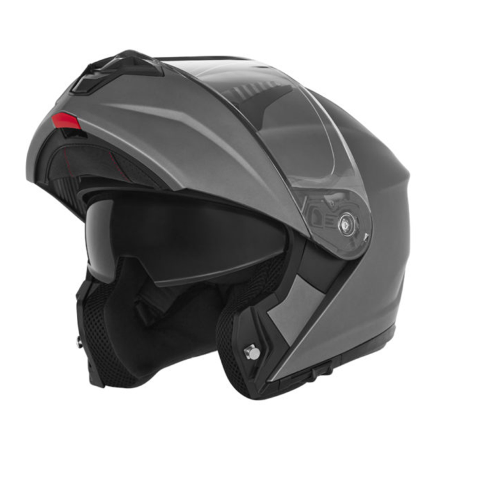 Modularna - flip up kaciga za motor S vel. NOX Y966 N968 - Mat Titanium slika 2