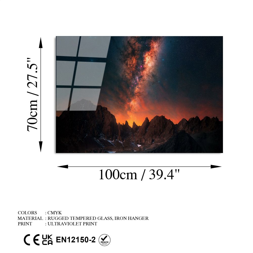 UV-141 Dekorativna Slika na Kaljenom Staklu, Višebojna, 70 x 100 cm slika 8