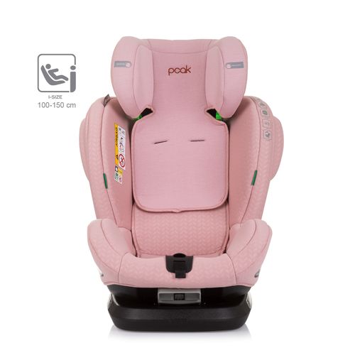 Chipolino autosjedalica I-SIZE 40-150 cm ISOFIX 360 "PEAK" flamingo slika 3