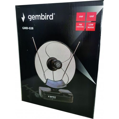 GMB-028 ** Gembird Antena sobna sa pojacalom, UHF/VHF, dobit SADA SA 36dB, diam 31cm, 220v+12V(925) slika 2