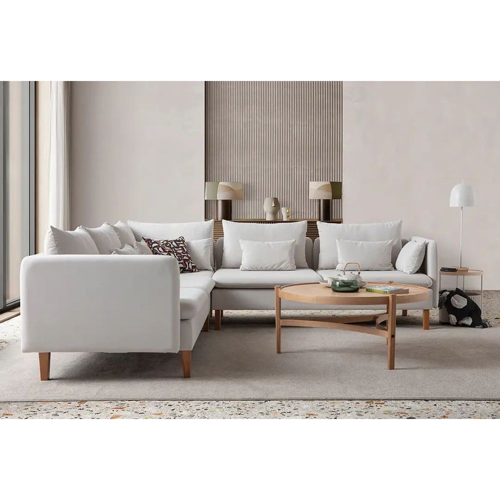 Ugaona Sofa Flexy L - boja: krem slika 2