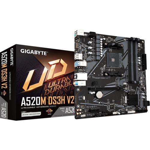 GIGABYTE MB A520M DS3H V2 1.0AMD A520,AM4,4xDDR4;M2RAID,HDMI,DP,mATX slika 2