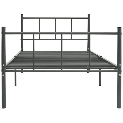Okvir za krevet sivi metalni 100 x 200 cm slika 14