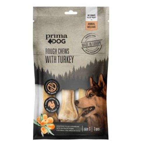 PrimaDog Rough chews Čuretina i Morski trn S 105 g (10 cm,3 kom) slika 1