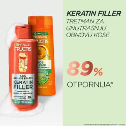 Garnier fructis SOS Keratin Filler tretman za kosu 200 ml slika 5