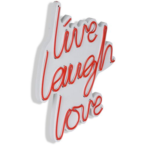 Wallity Ukrasna plastična LED rasvjeta, Live Laugh Love - Red slika 16