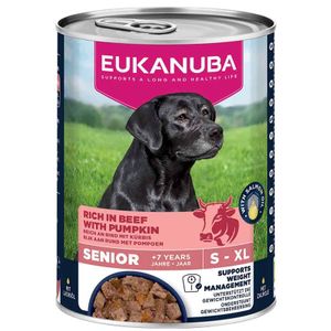 EUKANUBA Senior konzerva bogata govedinom i bundevom 400g