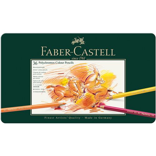 Drvene bojice Faber Castell Polychromos 1/36 110036 metalna kutija slika 1