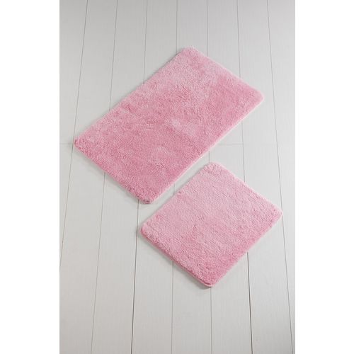 Colourful Cotton Set akrilnih kupaonskih prostirača (2 komada) Color of - Candy Pink slika 1