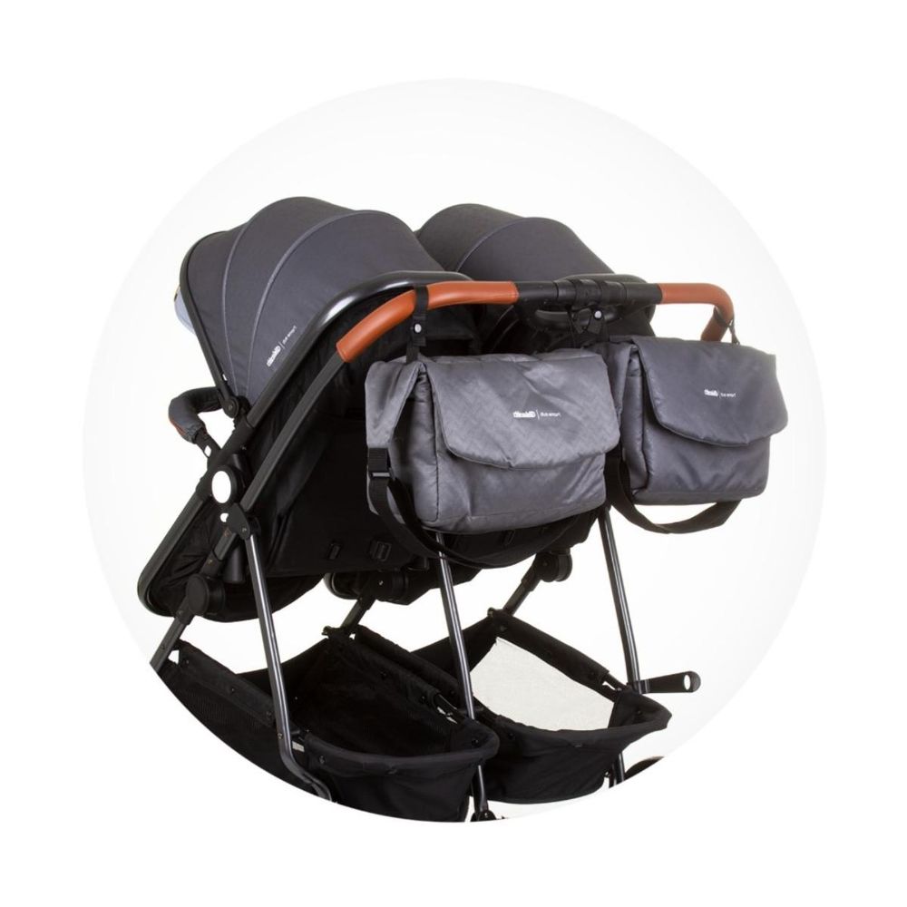 Chipolino Kolica za blizance Duo Smart Silver Grey Kbds02402Sg slika 11