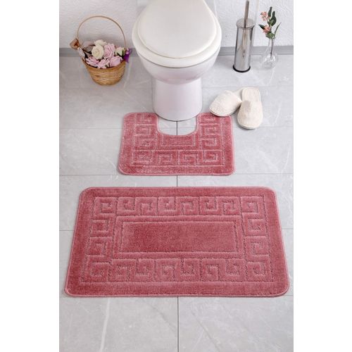 Ethnic - Dusty Rose Dusty Rose Bathmat Set (2 Pieces) slika 1