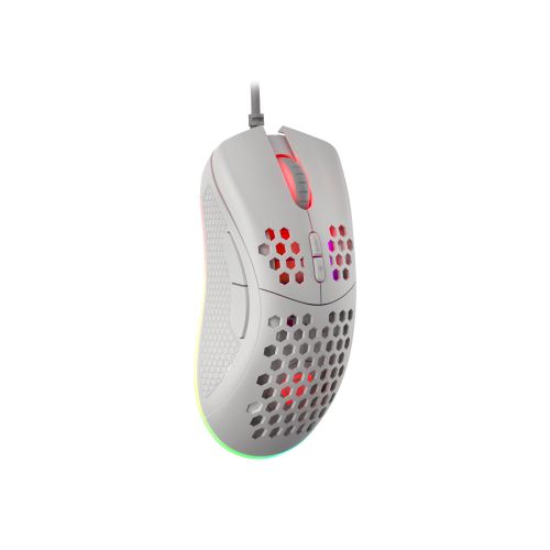 Natec NMG-1840 GENESIS KRYPTON 555, Gaming Optical Mouse 200-8000 DPI, Maximum acceleration 35 G, KAILH Switches, RGB LED, 7 Buttons, USB, White, Cable 1,8 m slika 2