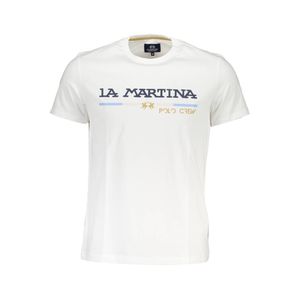 LA MARTINA WHITE MAN SHORT SLEEVE T-SHIRT