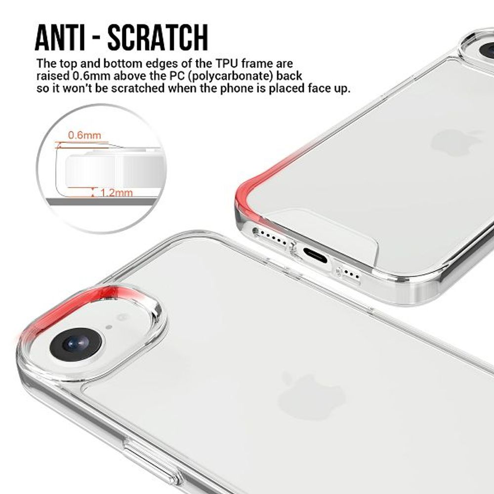 MM TPU IPHONE 16E DROP-PROOF LIGHT clear slika 3