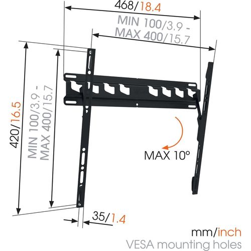 Vogels MA3010, zidni stalak za ekrane od 32"-55" sa nagibom slika 4