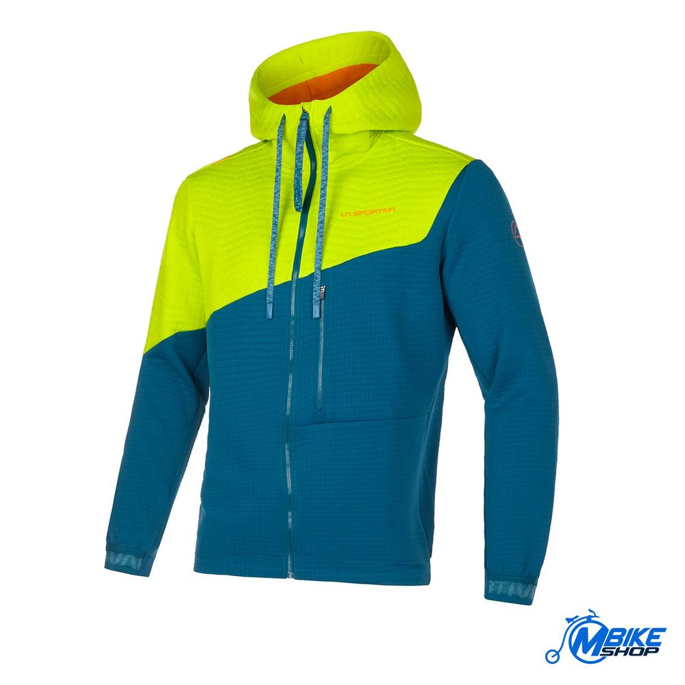 La Sportiva Muški duks na kopčanje sa kapuljačom Method Hoddy, Storm Blue/Lime Punch slika 1
