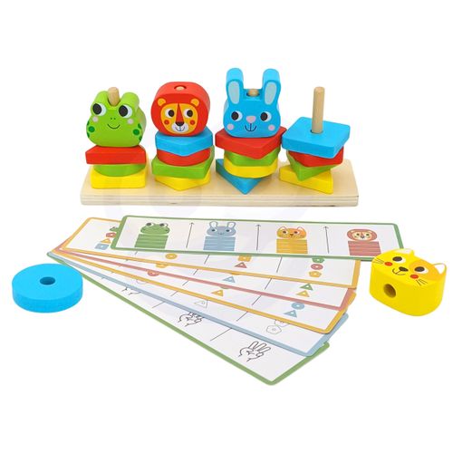 WOOPIE GREEN Montessori puzzle piramida životinje 27 kom slika 3