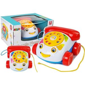 Dječji telefon na kotačima bijelo - crveni