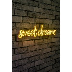 Wallity Ukrasna plastična LED rasvjeta, Sweet Dreams - Yellow