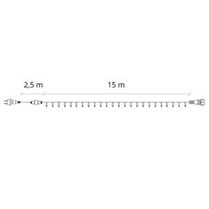 Božićne lampice – 300 LED, toplo bijela