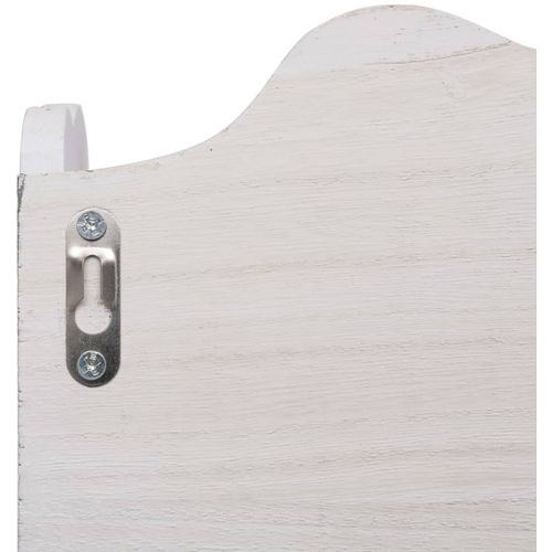 284235 Wall Mounted Coat Rack White 50x10x30 cm Wood slika 23